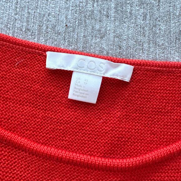 NWOT COS Orange Wool Sweater - Picture 2 of 4
